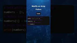 Modify an Array in Python 
