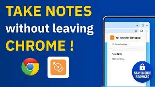 Yet Another Notepad Chrome Extension - Note-taking without leaving browser