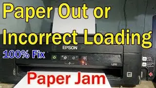 Paper out or incorrect loading Epson L210, L220, L360, L380 / Paper Jam