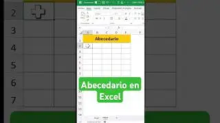 Create Alphabet in Excel 