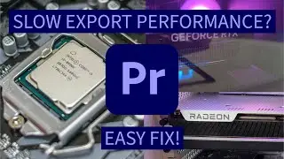 Slow Export Performance on Premiere? Change your ENCODING settings IMMEDIATELY (Intel-Nvidia)