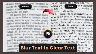 How to Convert Blurry Text Image into Readable Text Image | Fix Blurry Text With AI