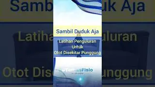 Merilekskan Otot Punggung dengan Posisi Duduk #temanfisio #kesehatan