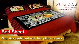 Photo Bed Sheet | Personalised Bed Sheets | Zestpics
