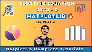 Plotting Equation line in Python using MatPlotlib | 2x*2 - 3 | Python Tutorials