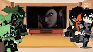 Donnie Raph Mikey and friends react to Leo[ tmnt 2012 + gacha club]