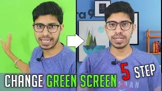 How To Change Green Screen in Filmora (Just 5 Steps) l elgato green screen