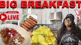 Gina Young Live Cooking Breakfast For Dinner