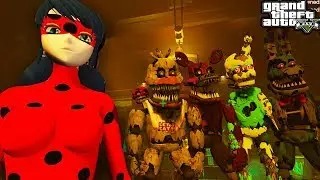 LADY BAG AND NIGHTMARES ADVENTURE OF CARTOON ANIMATRONICS 5 nights FREDDY FNAF GTA 5 MODS