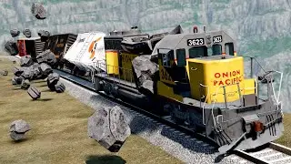 Rockslide Crashes 9 | BeamNG.drive
