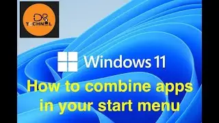 Combine apps in windows Start Menu