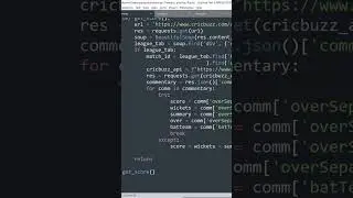 Python Live Cricket Score: Send WhatsApp Updates Automatically #learnpython #coding