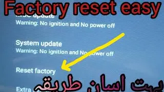 factory reset for Android  7
