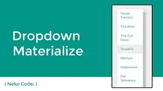 Dropdown Materialize