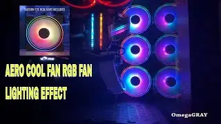 Aero Cool RGB fans Lighting Effect #AeroCool
