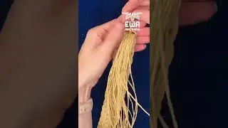 How to make raffia yarn bag strap Part 2 #raffia #raffiayarn