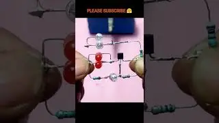 Simple Police LED Flasher Circuit Using One Transistor