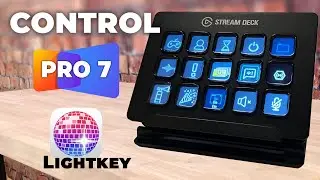 Using StreamDeck to control ProPresenter 7, LightKey, OBS for Streaming