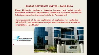 B.E/ B.Tech Engineers required in Bharat Electronics