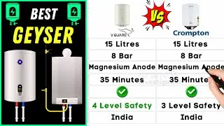 Best Geyser 2023 | Top Best Geyser in India | V Guard vs Crompton Geyser Comparison & Reviews