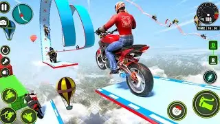 GT Bike Mega Ramp Racing Stunt Games - Impossible Stunt Motorcycle Rider Game - Android Gameplay