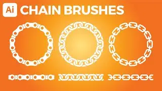How to Draw a Chain in Illustrator using Brush Pattern Tool - Easy Tutorial