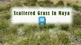 Create Scattered Grass ground In maya | Maya MASH effect Maya 2023 | CGVISION