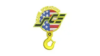 Best Crane Operations Embroidery logo.
