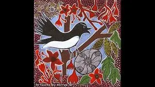 Willie Wagtail with Coolamon by Mirree