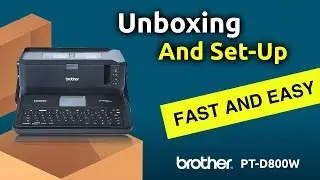 Brother PT-D800W P-touch labelprinter unboxing