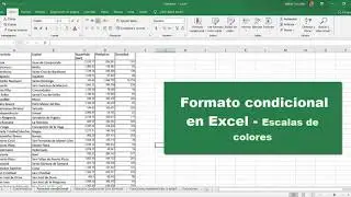 07 - Glezbim - Curso de Excel Avanzado - Formato condicional - Escalas de color