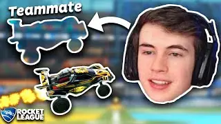 Rocket League, but my teammate's INVISIBLE