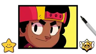How To Draw MEG Icon ⚡️ | Brawl Stars | New Legendary Brawler