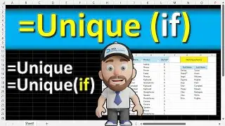 Extract Unique lists in Excel - Including IF conditions