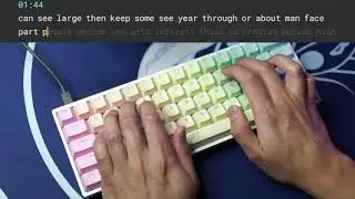 3 Minutes of MonkeyTyping - ASMR Satisfying Typing Video for Linear Switch Enthusiasts