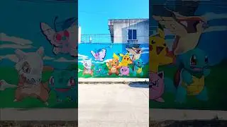mural de Pokémon en Cancún #pokemon