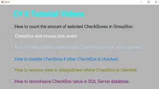 C# Checkbox