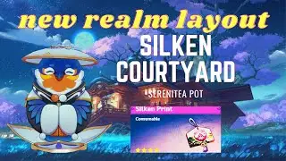 How to get Silken Print - Silken Courtyard Realm I Serenitea Pot | Genshin Impact