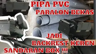 Modifikasi yamaha xabre || Backrest/Sandaran box dari pipa paralon bekas