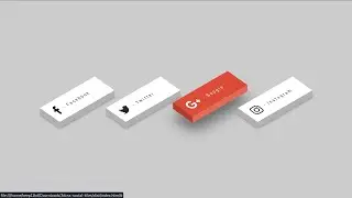 3D Social Icon Tiles with HTML and CSS | HTML and CSS design