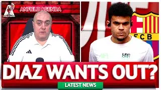 LUIS DIAZ WANTS BARCELONA MOVE?! Liverpool FC Transfer News