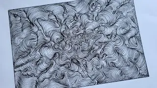 MEDITATE with me and this ZENTANGLE ●100% STRESS RELIEF●