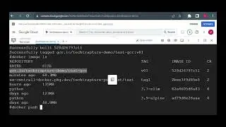 How Push docker image to container registry and artifact registry H0kQL KHt3o done