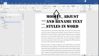 Modify, adjust and rename Word's Paragraph and Headings Styles (font, color, line spacing)