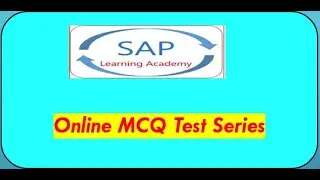 SAP Online MCQ Test Series at SAPlearningacademy | Test SAP Knowledge with Multiple Choice Question