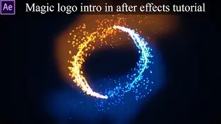 After effects tutorial - Magic logo intro | trapcode particular particles