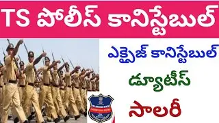 Excise constable Duties,salary promotions #tslprb #constable