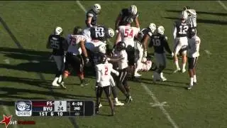 Bronson Kaufusi (DE BYU) vs Fresno State 2015