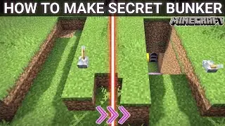 how to make secret bunker in [Minecraft] full automatic (so easy)