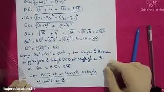 devoir de contrôle n 1  Math 2ème année Ex2 partie 1